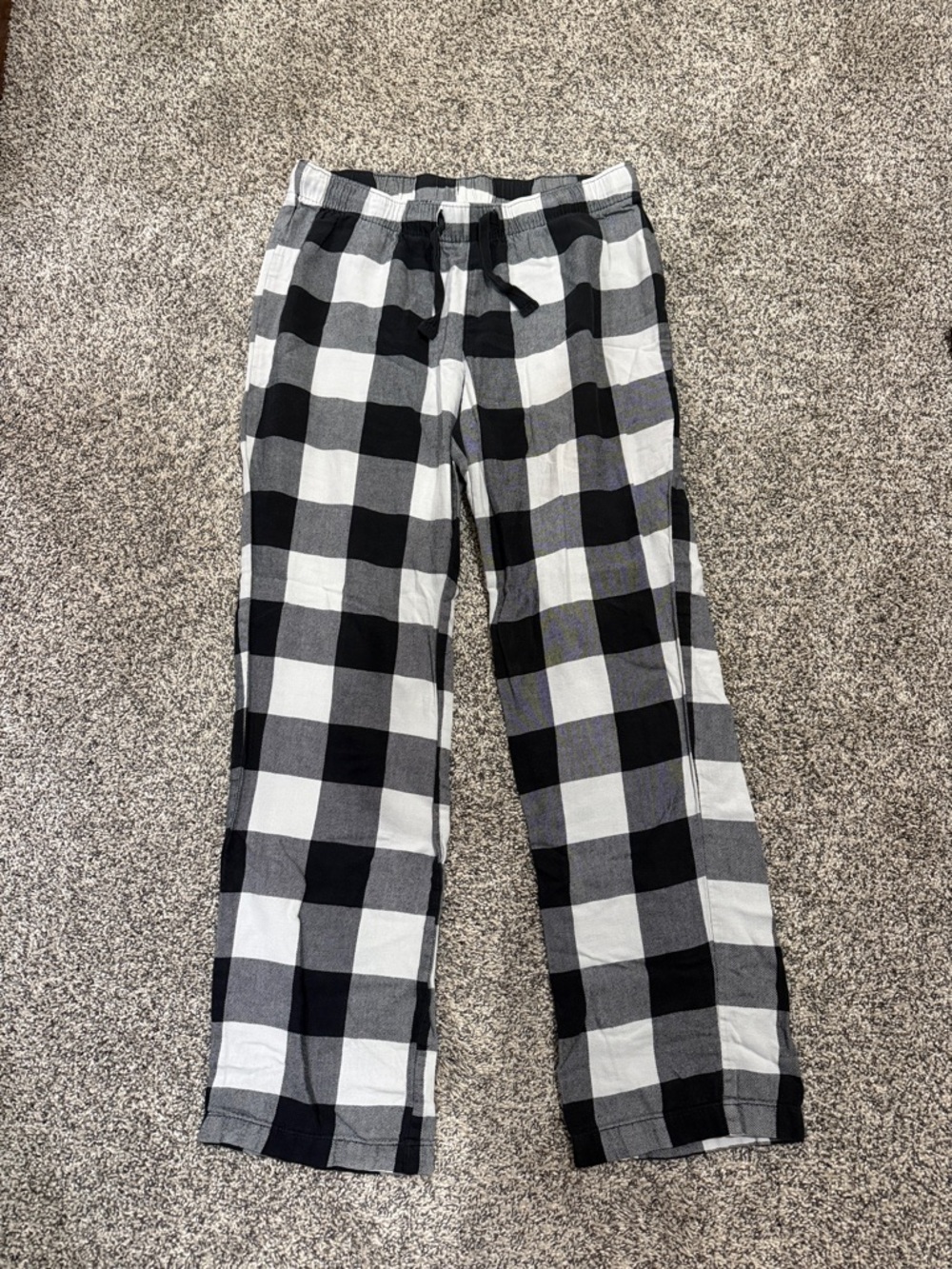 Old Navy Black and White Plaid PJ Pants